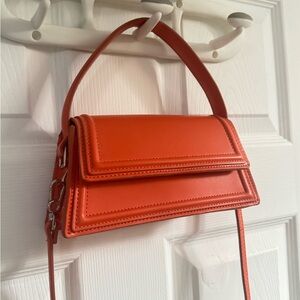 Zara Orange Mini Shoulder Bag